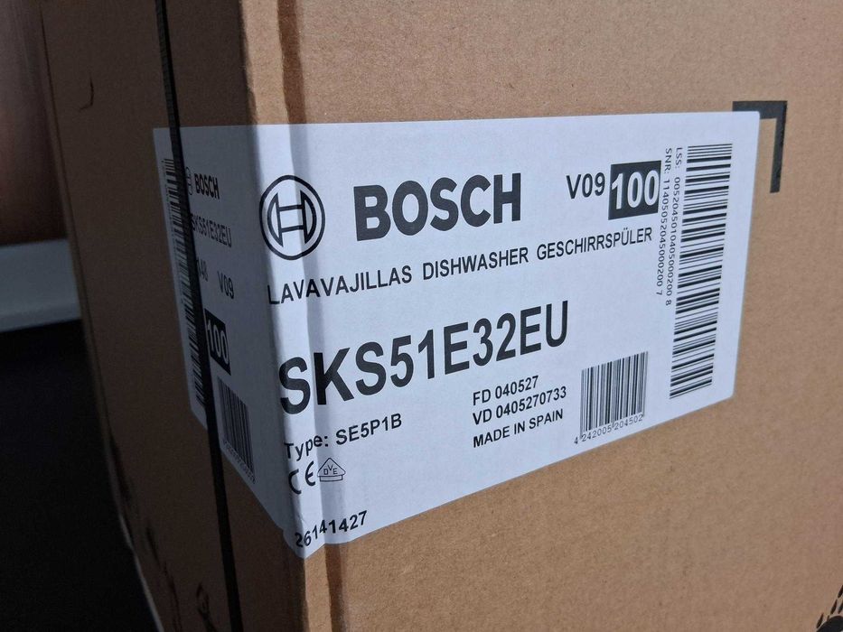 SIGILATA -  Masina spalat vase BOSCH SKS51E32EU (alba)