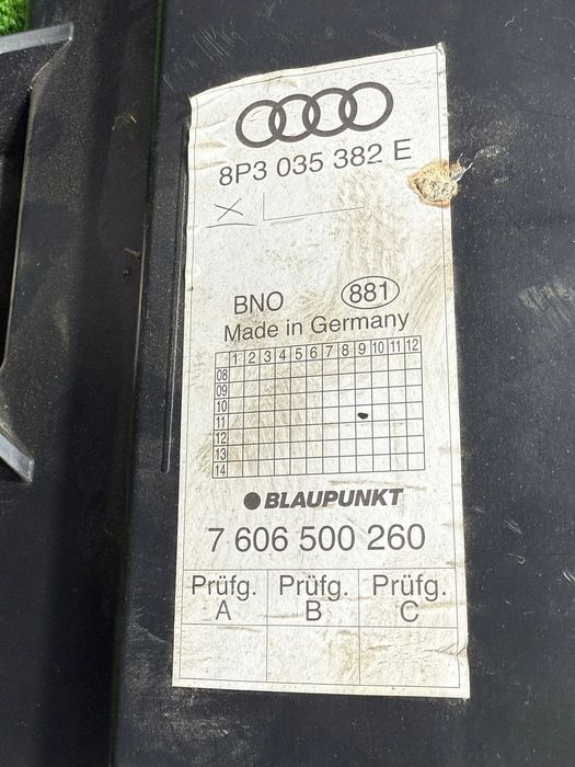 DIFUZOR + SUBWOOFER AUDI A3 S3 SPORTBACK SE QUATTRO 2.0 DIESEL 2011 COD OEM 8P4035382E 8P3035382E 2003-2013