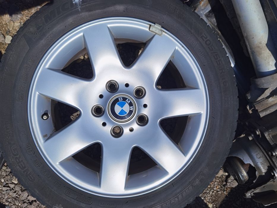 Set 4 jante aliaj 5x120 bmw R16 cu anvelope vara 205 55 import German