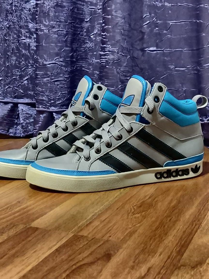 Adidas High Top Gri-Albastru (Citește Anuntul!)