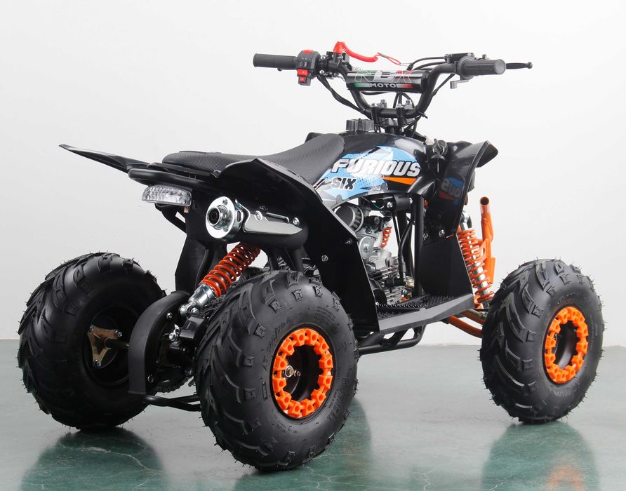 Atv copii NCX Furious Six Sport 6" 125cc 4T benzina negru/portocaliu