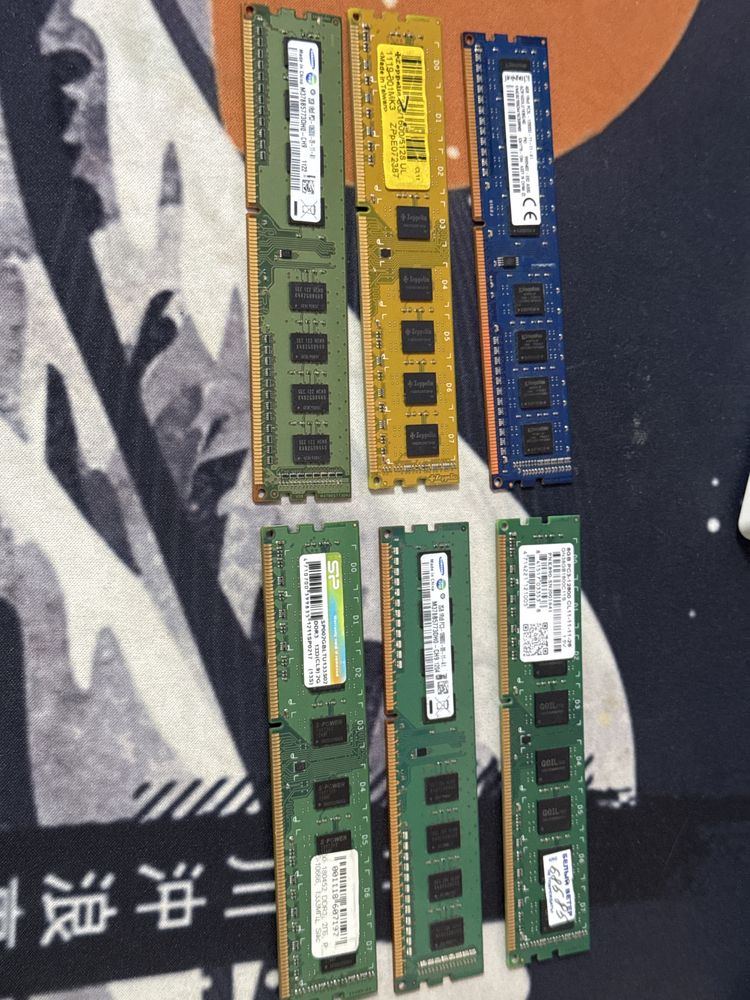 Продам озу DDR3, 2/3/4/8 gb