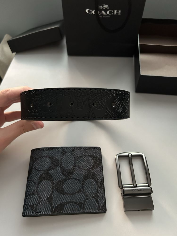 Колан и портфейл Coach