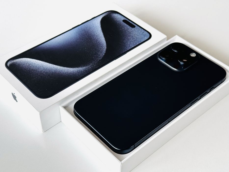 Iphone 15 Pro 256GB Blue Titanium 100% Батерия! Гаранция 6 месеца