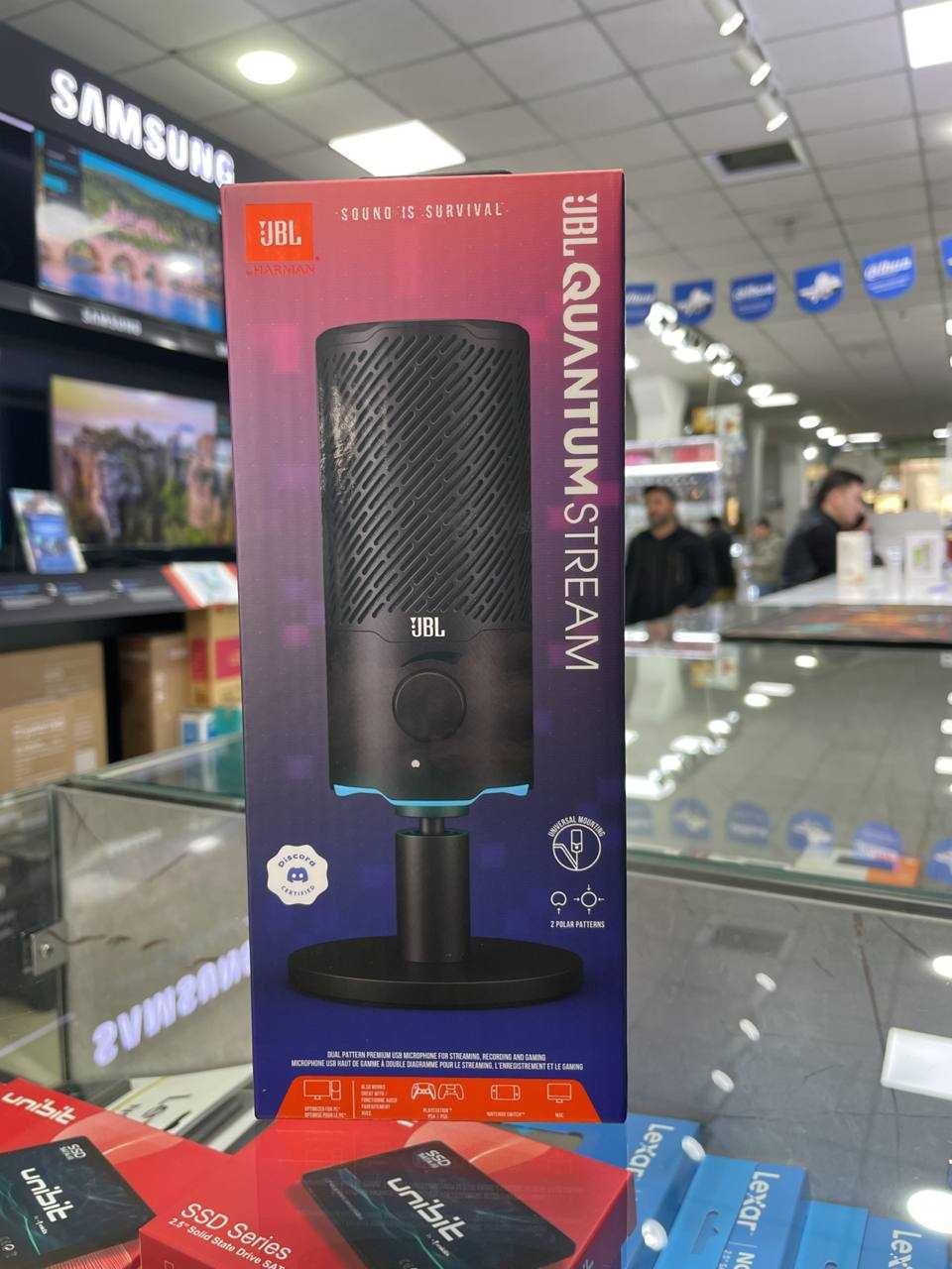 А28market предлагает - Новый оригинал JBL Quantum Stream microphone