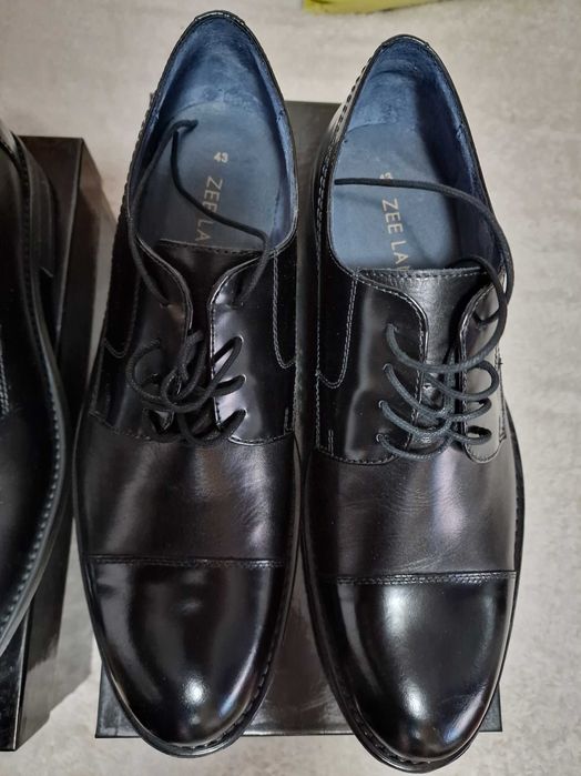 Pantofi Piele | Zee Lane | Barbati | 43 | Negru