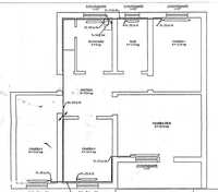 Apartament cu 4 camere decomandate, confort I, 80 mp, etaj intermediar