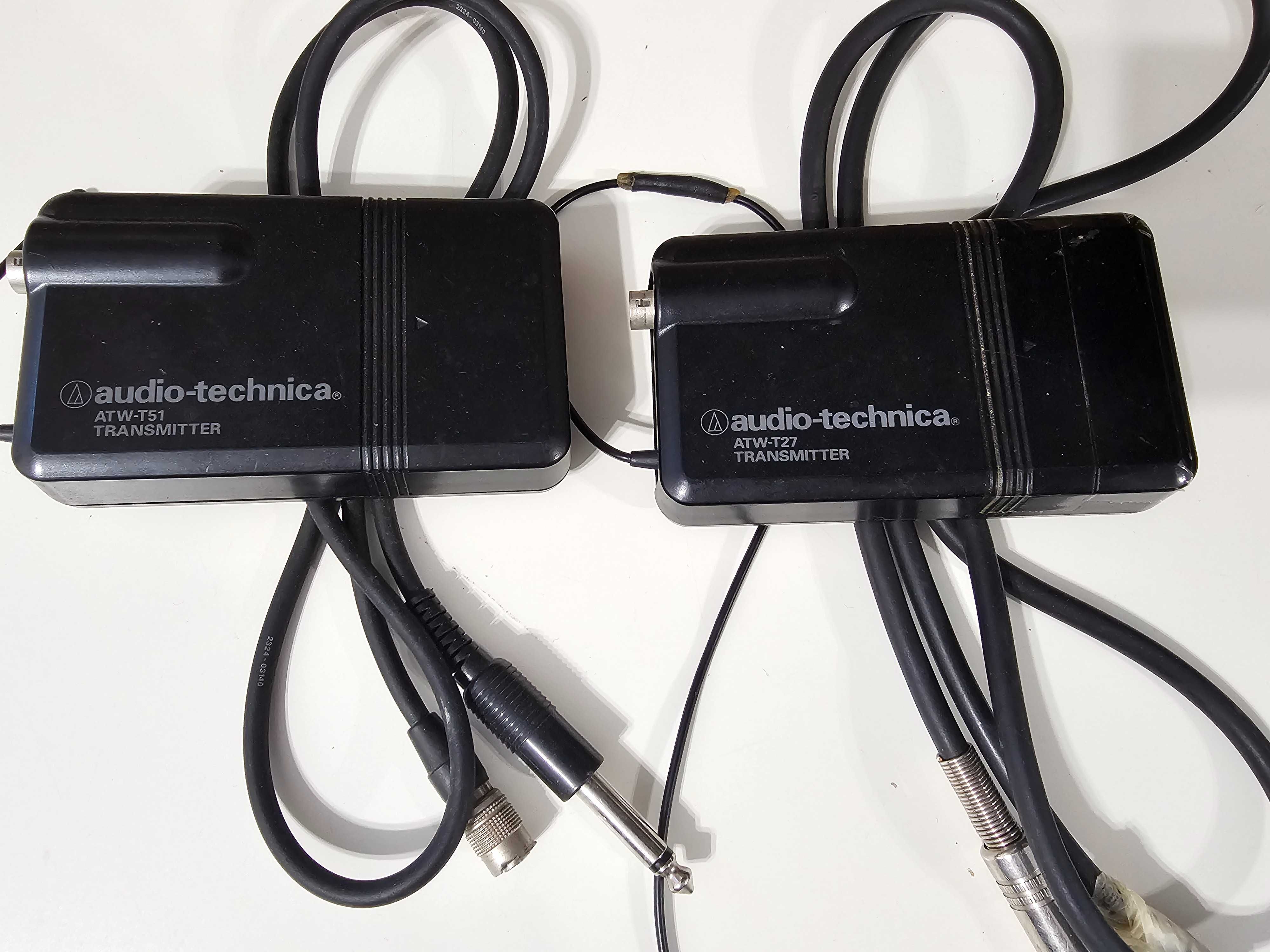 Set 2 Transmitatoare Audio Technical ATW T51 Transmitter cu cabluri
