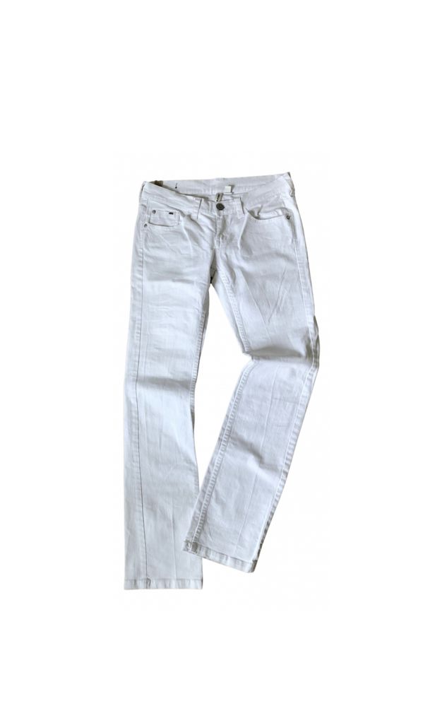 Pantaloni jeans alb Mango