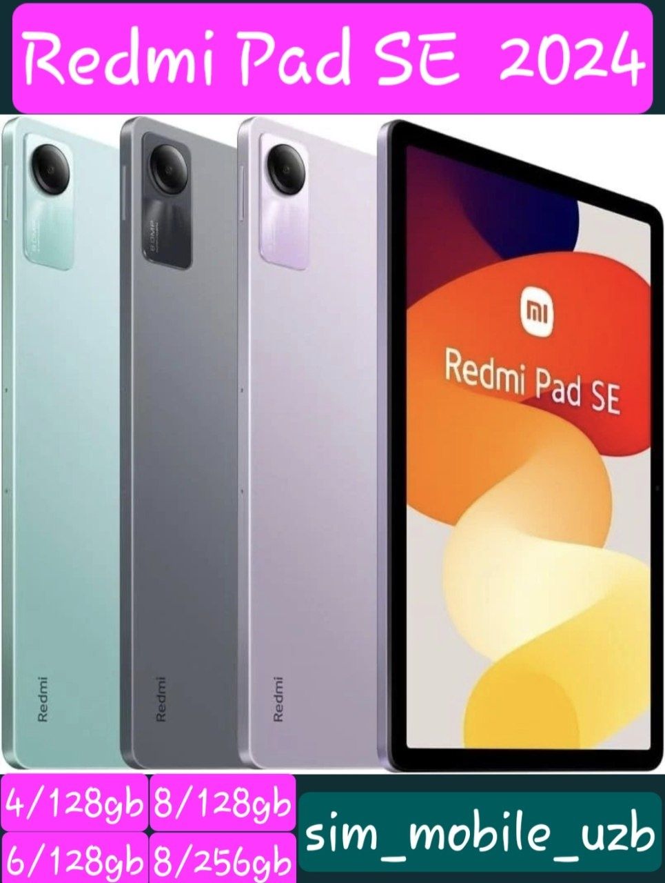 Redmi Pad SE 2025 New Super Skidka+Garantiya+Dastavka