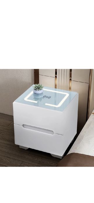 Vand noptiera cu incarcare si led cu touch
