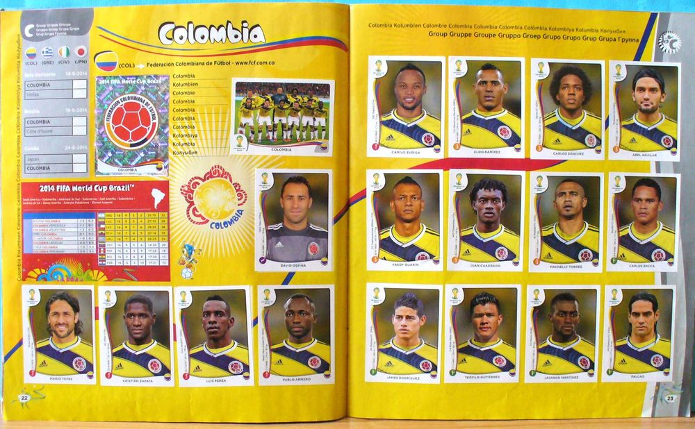 Официалния лицензиран стикер-албум FIFA World Cup Brasil'2014 Panini