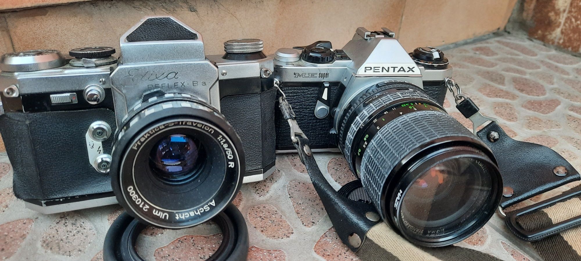 Фотоапарат Edixa Reflex Ba обект50/1:1.8мм и  Pentax me  Обектив 35-70