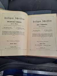 Carte veche, vechiul si noul testament in germana 1885