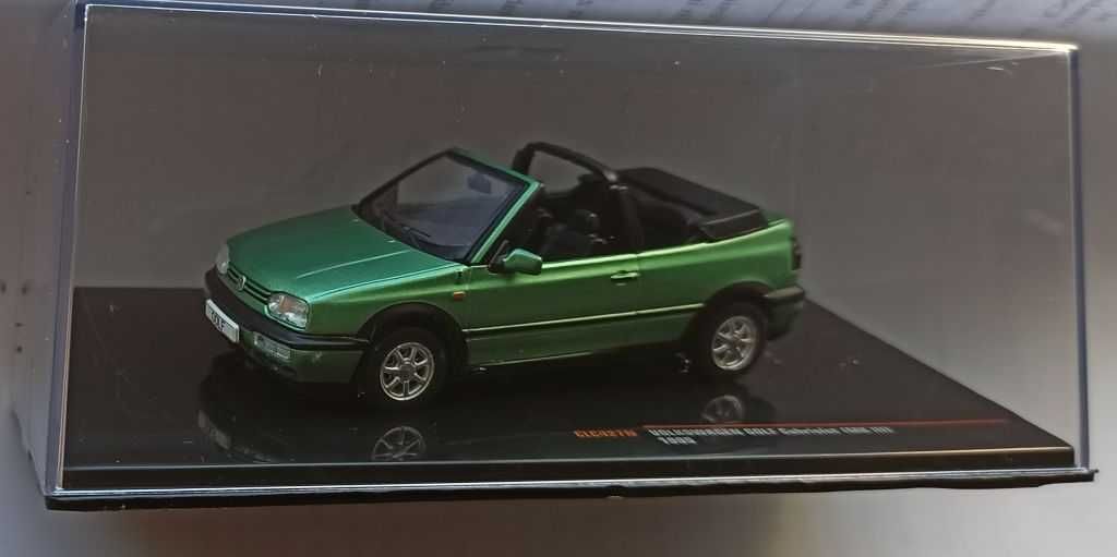 Macheta VW Golf 3 Cabriolet 1995 verde - IXO Premium 1/43 Volkswagen