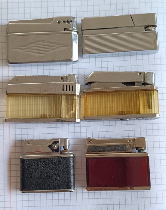 Винтажные зажигалки газовые СССР редкость
