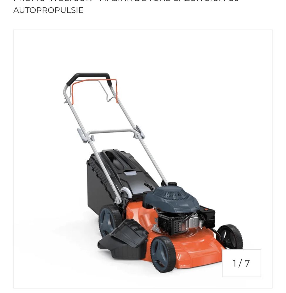 Masina de tuns gasonul Wolfson 51CM CU AUTOPROPULSIE
