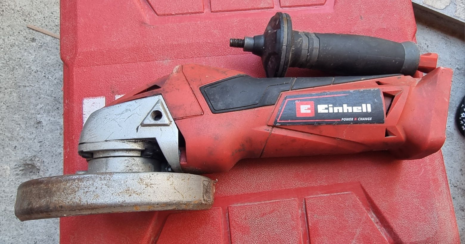 Акумулаторен ъглошлайф Einhell 18v за части