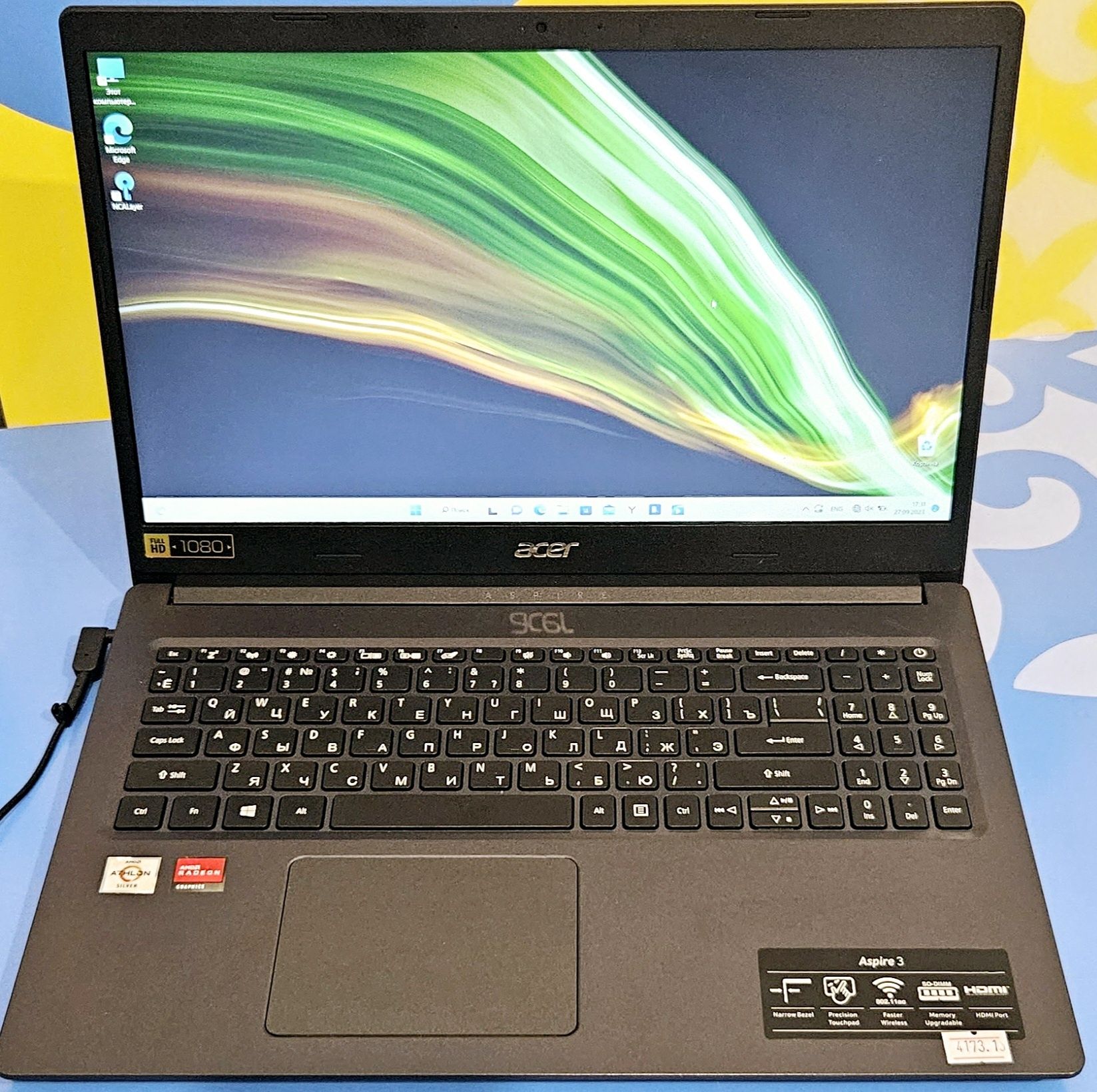 Ноутбук Acer Aspire 3/AMD Athlon 3050/DDR 4GB/SSD 256GB Код 4173