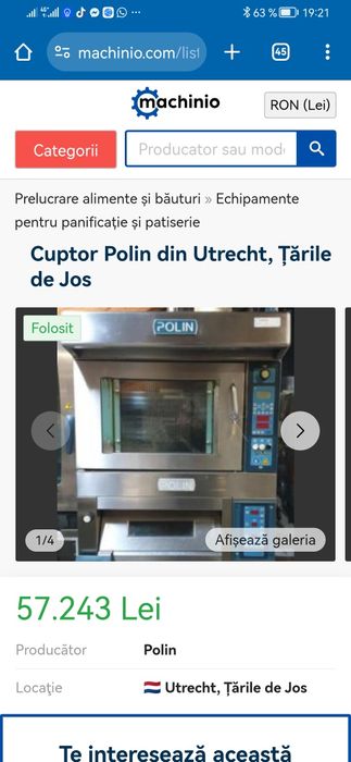 Cuptor Pizza /patiserie Polin FORNO WIND6040/5