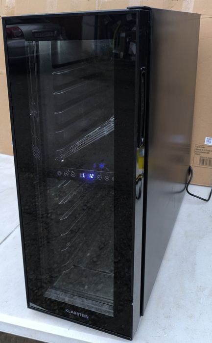 Охладител за вино с 2 зони  Klarstein Shiraz 12 Slim за 12 бутилки