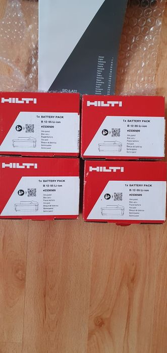 Hilti B12-55 acumulatori 12V/5Ah NOI LA CUTIE