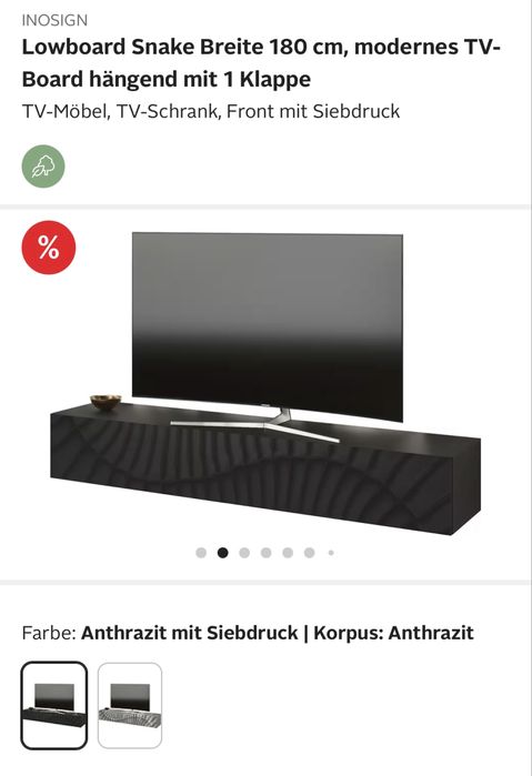 Comoda tv suspendata