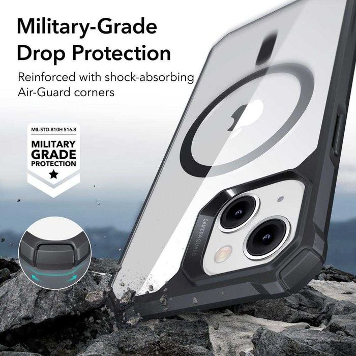 Husa piele magsafe military APPLE iPhone 14 Pro Max Plus 13 Pro 15 16