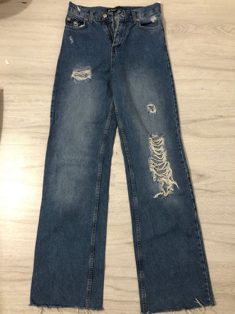 Baggy jeans albastrii