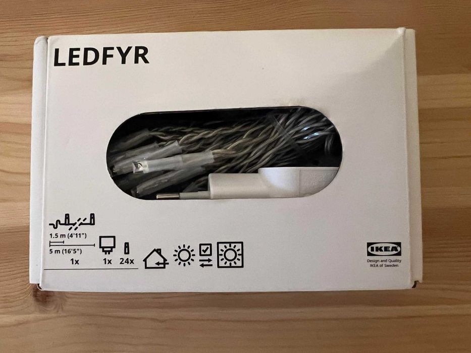 Ghirlandă luminoasă LED 24 becuri IKEA LEDFYR