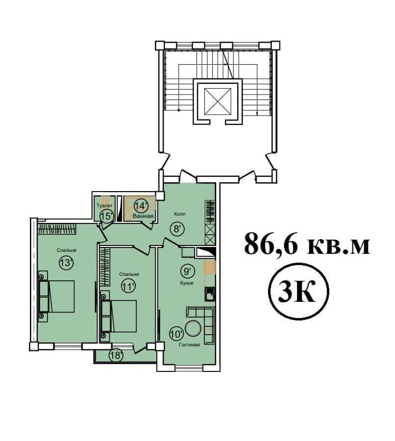 3/5/9 Никитина, Новостройка, Мирзо улугбек