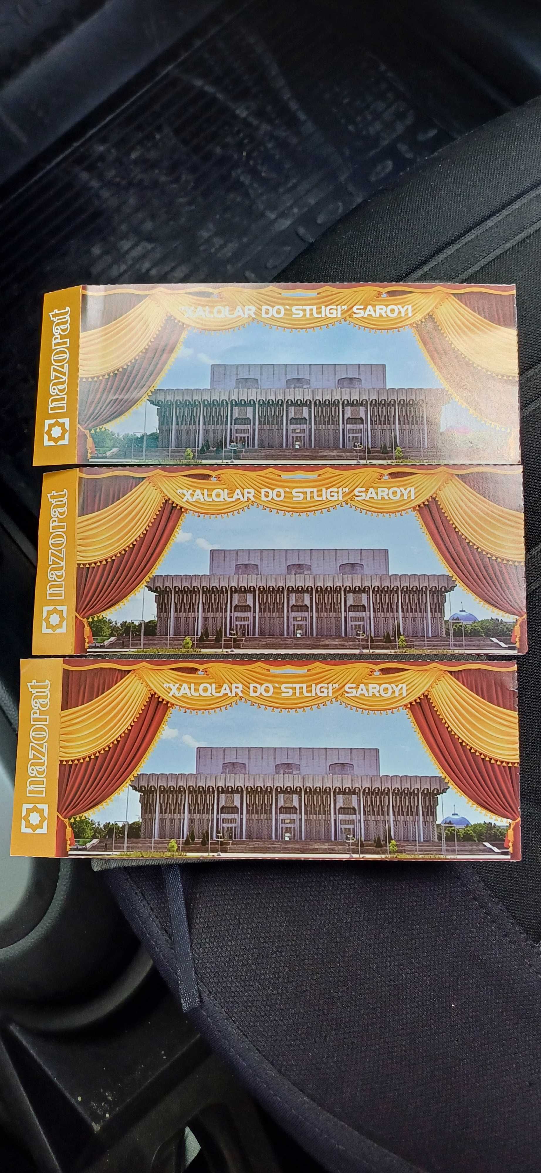 3 ta bilet bor konsertga