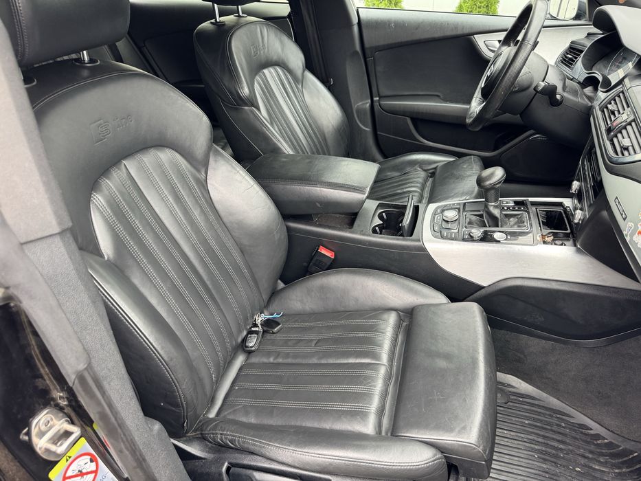 Interior s line audi a7 a6 c7 negru plafon scaune bancheta