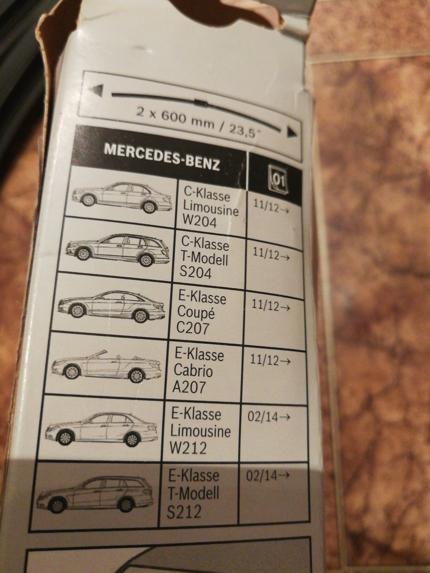 Дворники для Mercedes-Benz C E