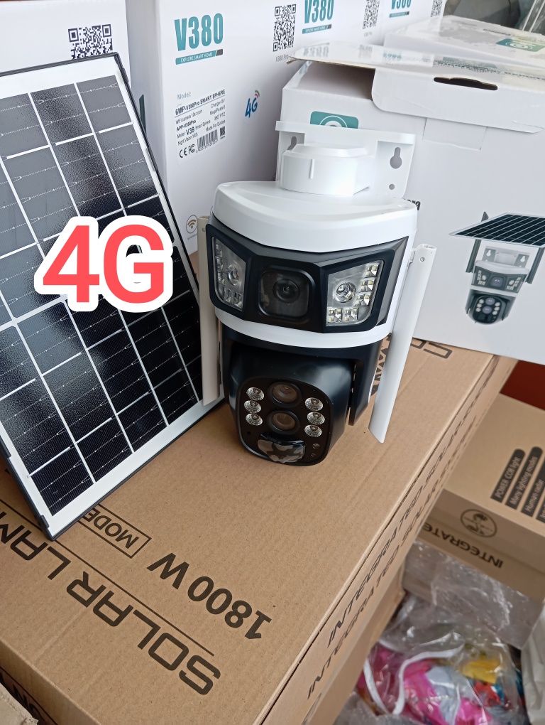 Соларна въртяща камера 4G и 10x ZOOM