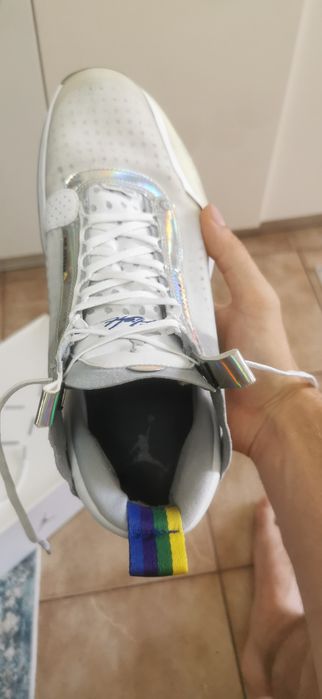 Jordan XXXIV ( 34 ) White Metallic Silver