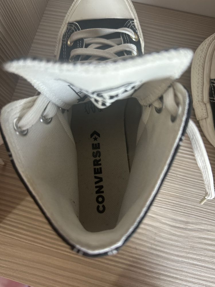 Converse All Star negri, ediție limitată, mărimea 39 – aproape noi