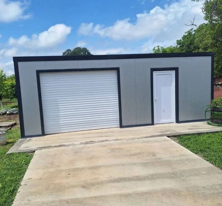 Vamd garaje auto metalice din panouri sandwich garaje izolate