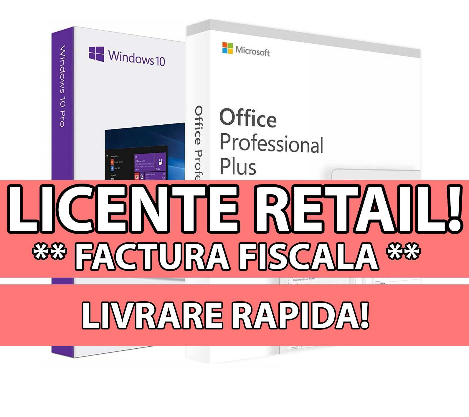 Windows 10 PRO + Office 2019 Pro Plus - LICENTE RETAIL (Factura!)