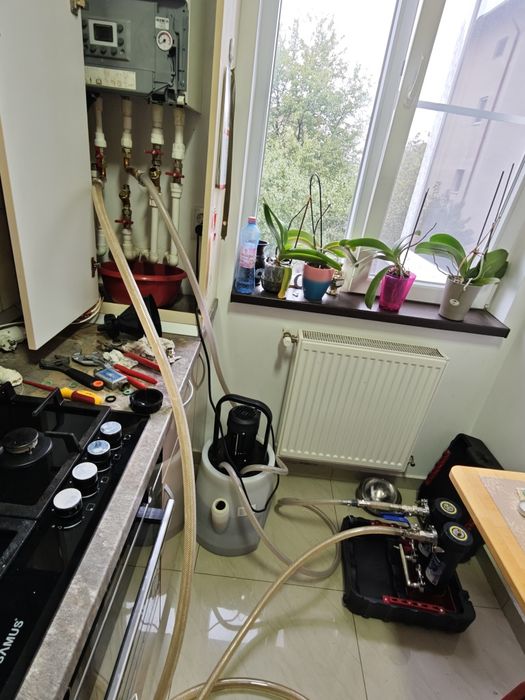 Spalare (curățare) chimica calorifere, încălzire in pardoseală ,instal