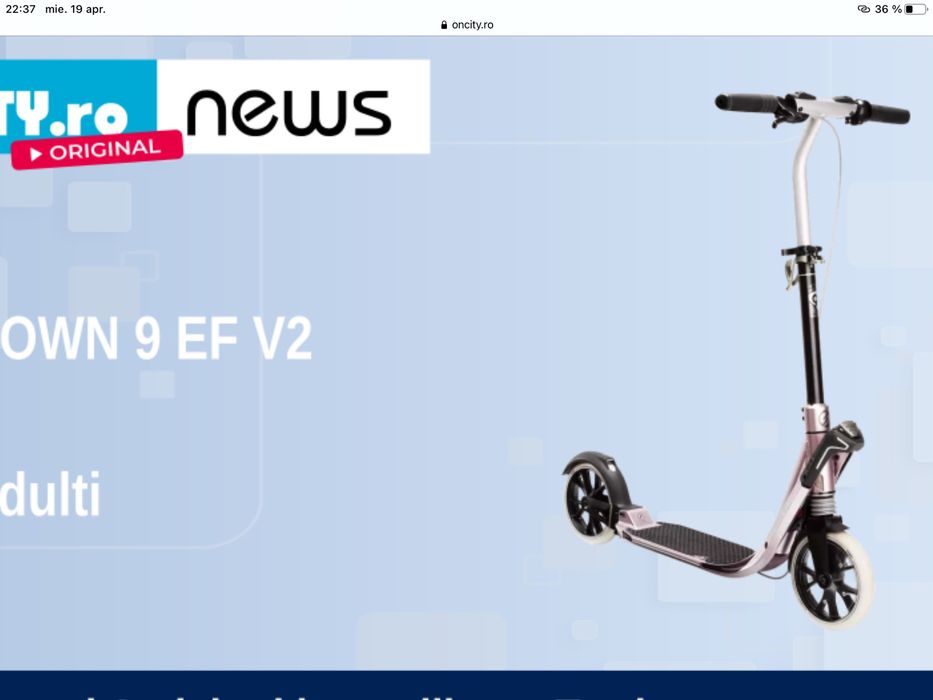 Trotineta oxelo 9EF mare suspensii cric