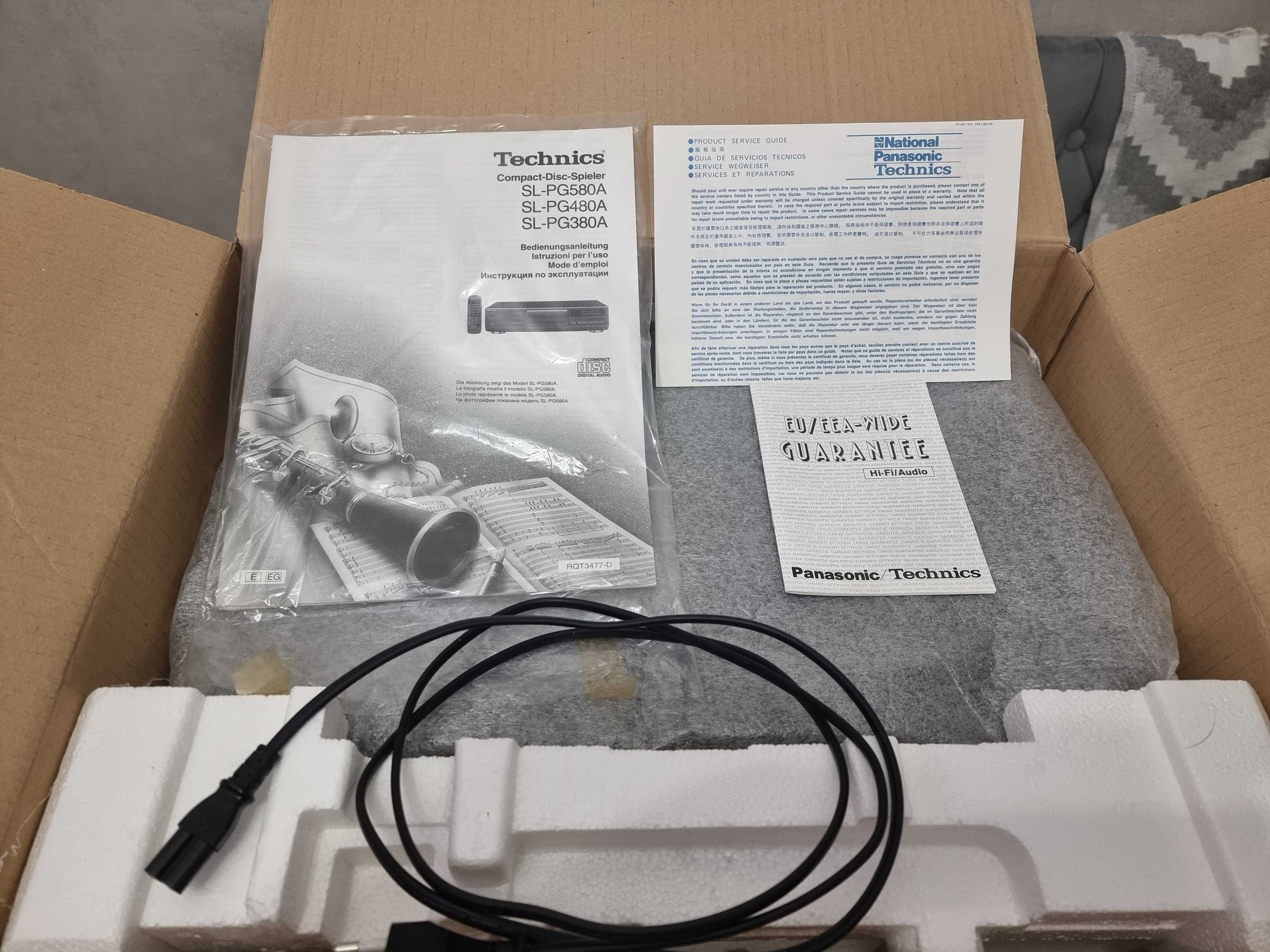Technics SL-PG380А коробочное хранение