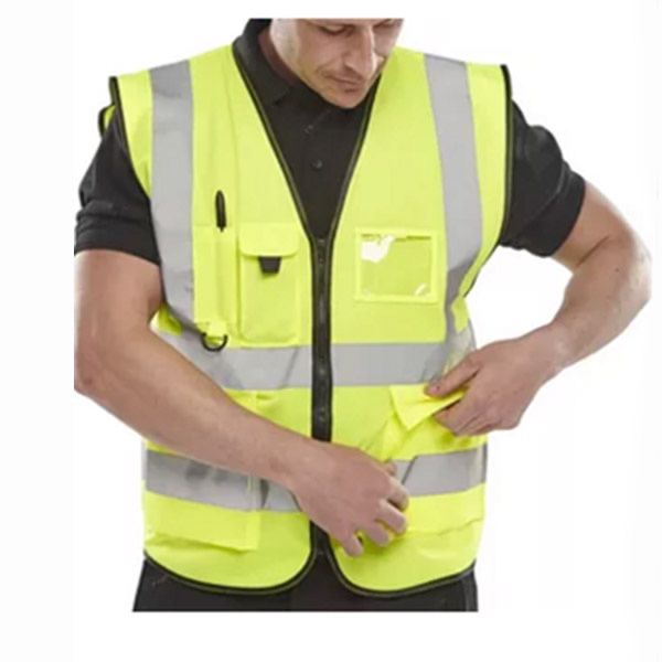 Жилет сигнальный с замком (хорошего качества)
