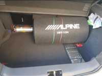 Stație + subwoofer alpine 12S4 + condensator