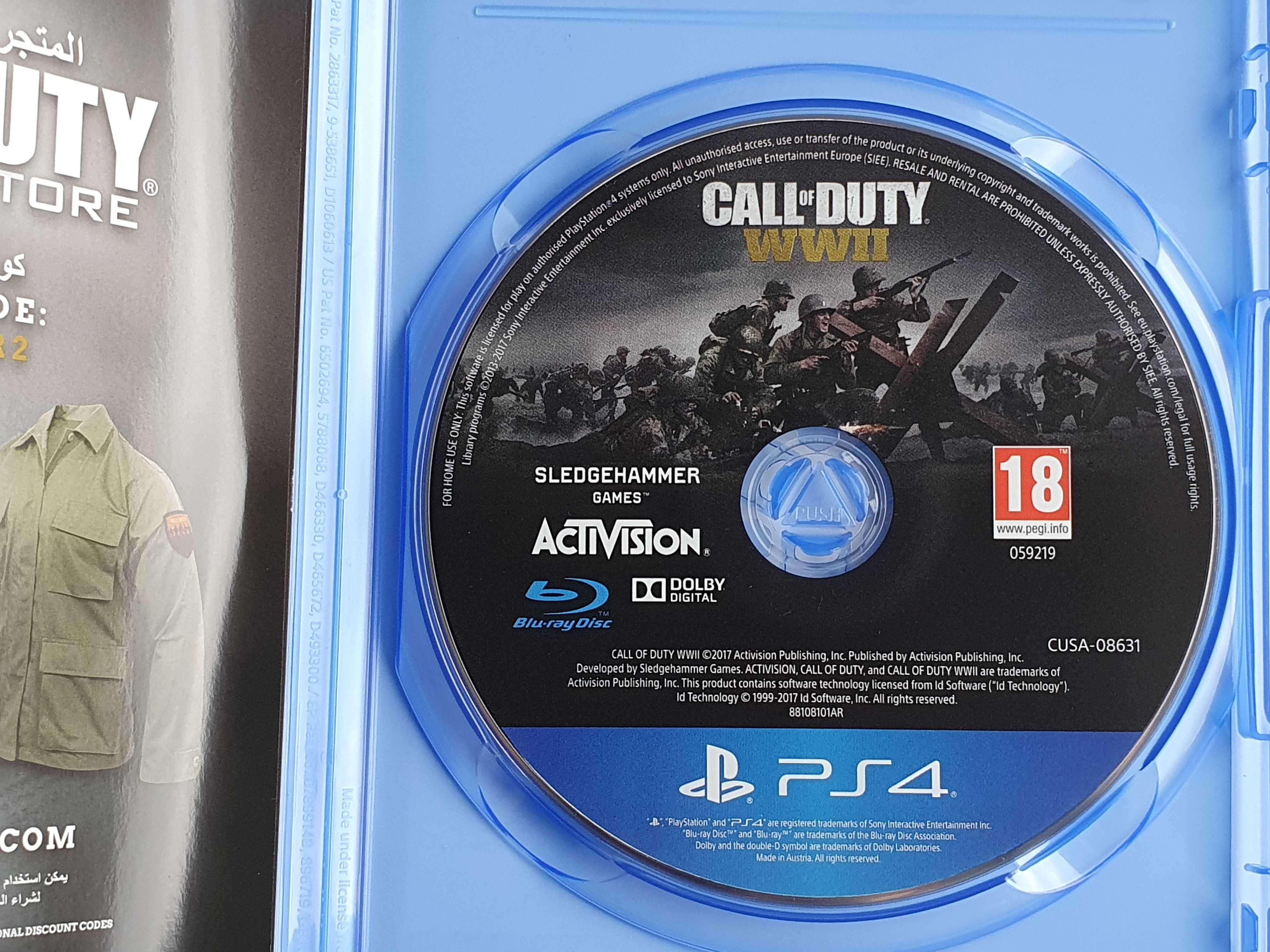 Call of Duty WWII PS4 Playstation 4 WW2 Плейстейшън 5 PS5 PS COD игра