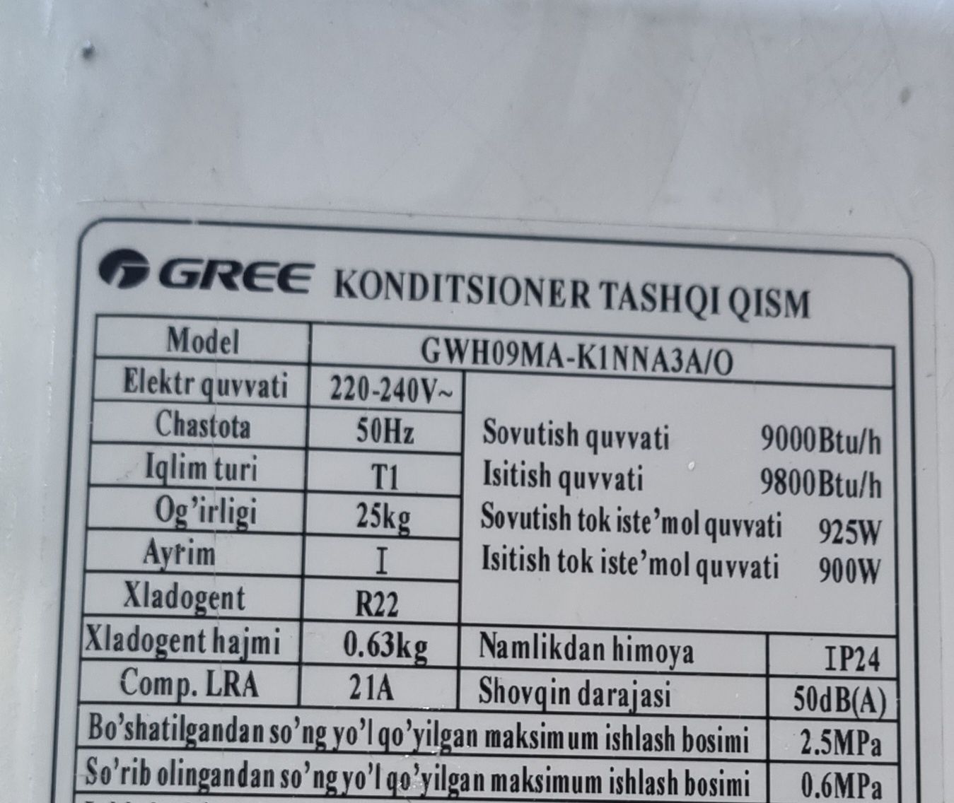 Gree кондиционер