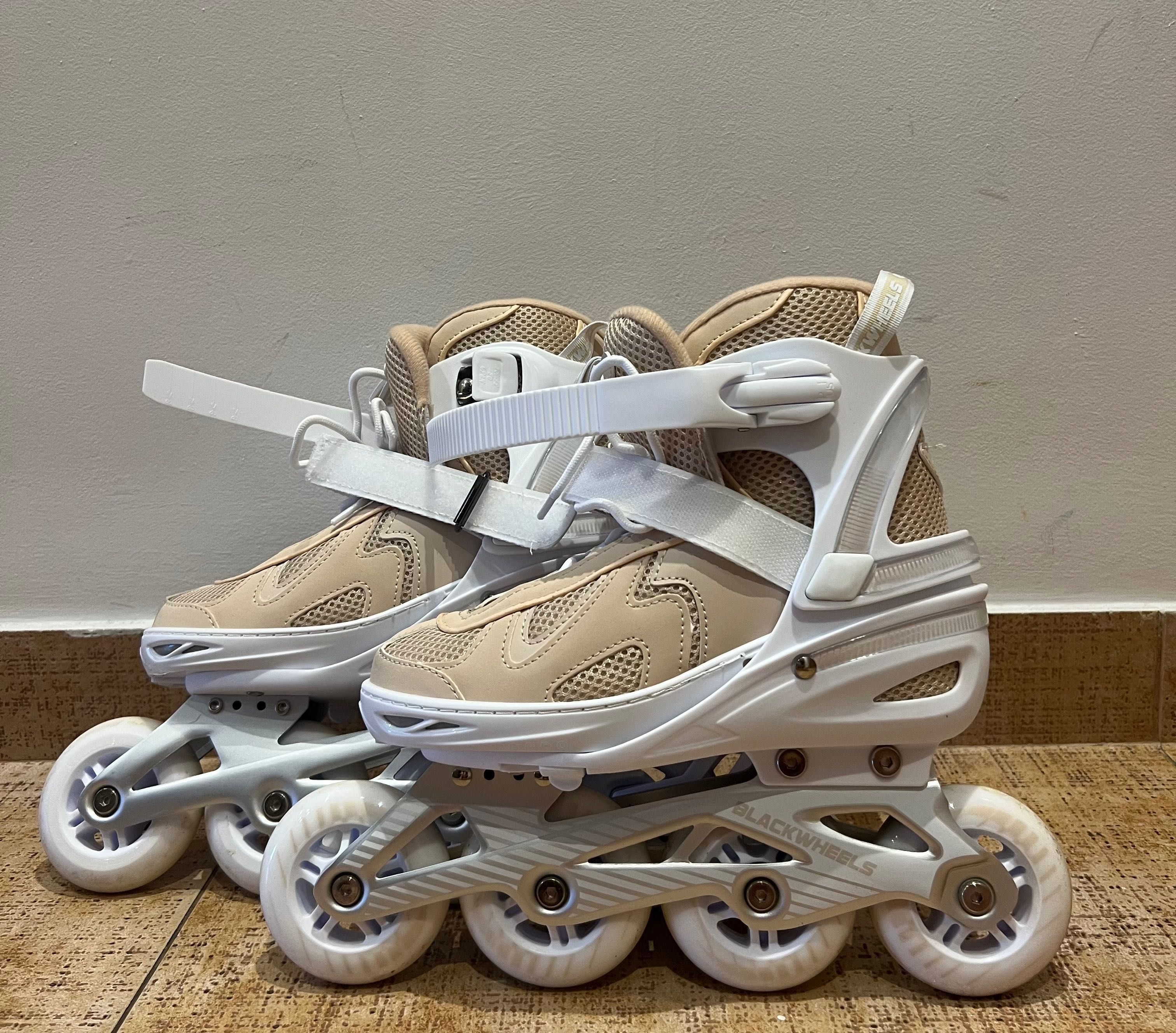 Ролери Blackwheels Flex Pro Recreational, Обикновени, 35-38, Бежов