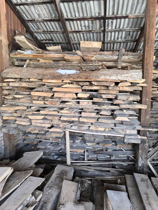 Сухой пиломатериал, карагач ,необрезной