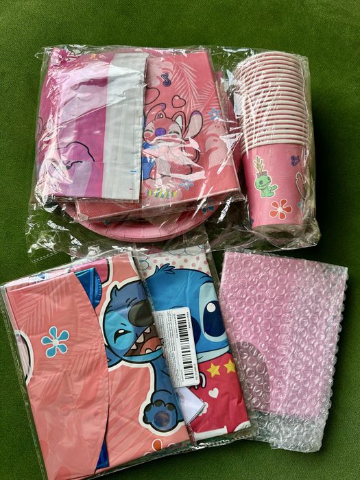 Stitch & Angel парти сет и фолиеви балони