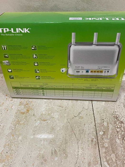 TP-Link, Archer, AC1750, C8, DB, 1.75Gbps, 2xUSB 2.0, безжичен рутер